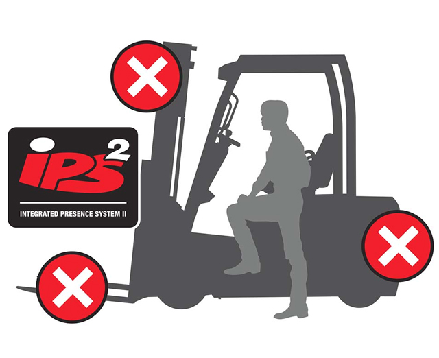 Sistema integrado de presencia de serie en las carretillas elevadoras fb14-20cn2 triciclo